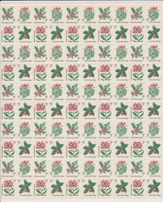 Scott # 1254 Christmas 1964 Mint Stamp Sheet of 100  - Image 1 of 2