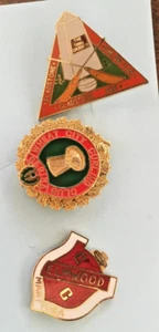 3 CURLING STONE PINS FROM MANITOBA CANADA - Picture 1 of 1
