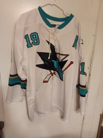 Vintage Joe Thornton San Jose Sharks NHL Hockey Jersey SJ White XXL Cover