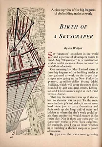 EDIFICIO SOCONY-MOBIL 1955 CARACTERÍSTICA DE CONSTRUCCIÓN DE MANHATTAN RASCACIELOS NACIMIENTO NY - Imagen 1 de 1