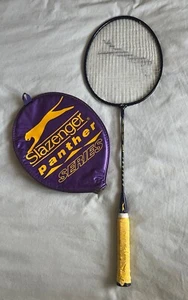 Slazenger Panther Cup Badminton Purple Racket With Case Cover Steel Shaft - Picture 1 of 17