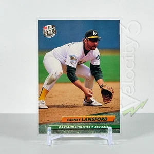 1992 Fleer Ultra MLB Card: CARNEY LANSFORD #423 | Oakland Athletics 3rd B - Picture 1 of 4