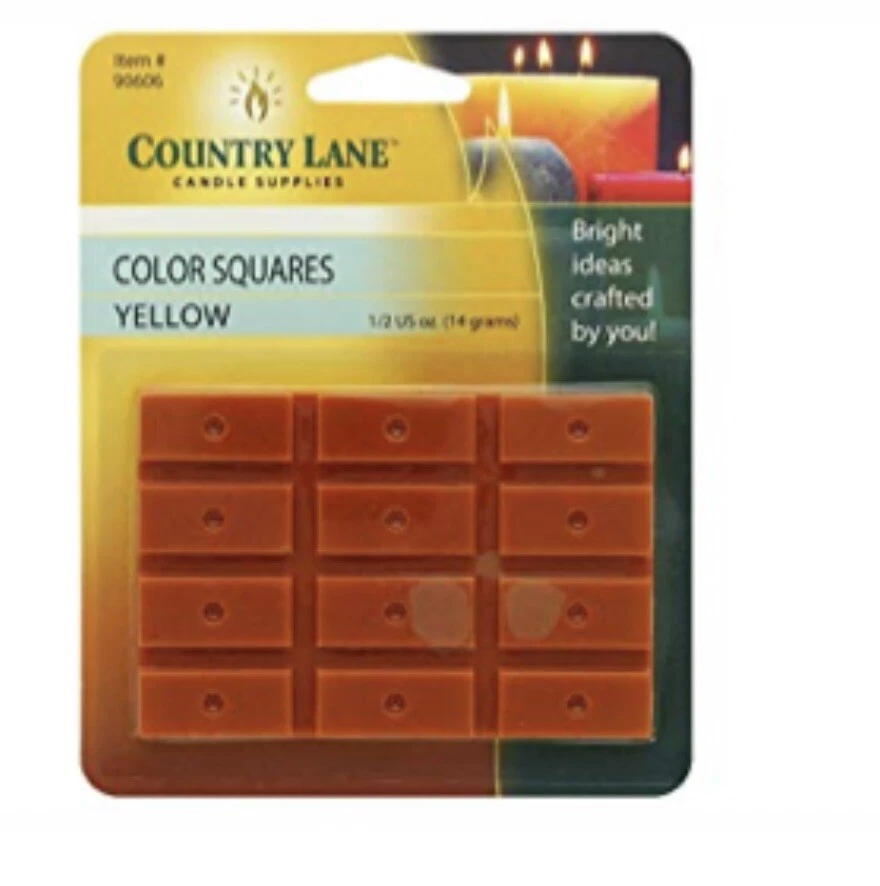 Country Lane Candle Supplies Color Squares Yellow - Image 1 of 1