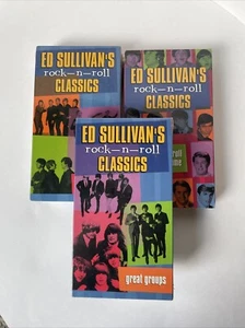 x3 NEW TIME LIFE VIDEO LOT ED SULLIVAN'S ROCK-N-ROLL CLASSICS, VHS TAPE, BEATLES - Picture 1 of 14