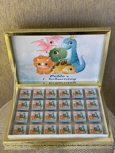 Dino schokobox personalisierte Schokolade Gastgeschenk Kindergeburtstag 24er - Bild 1 von 2