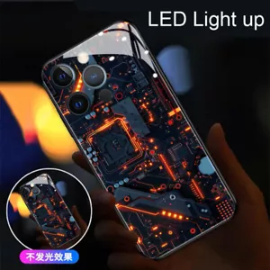 Circuit Board LED Light up Phone Case Cover for Samsung S25 Ultra S24 S22 Note20 - Picture 1 of 18