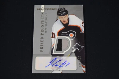 Jeff Carter 2005-06 Hot Prospects Prized Prospects Rookie Patch Autograph /199 - Image 1 of 2