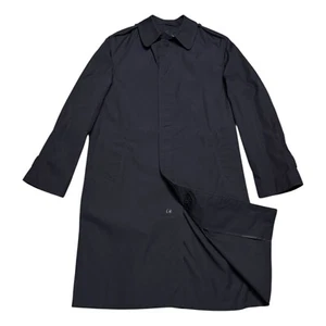 US NAVY DCSP Army Waterproof Business Casual Black Trench Jacket Coat Mens 40L - Picture 1 of 6