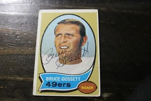 BRUCE GOSSETT SF 49ERS AUTOGRAPHED CARD - Imagen 1 de 1