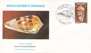 Snowflake Cone Seashells New Caledonia FDC 1981 (145424) - Picture 1 of 1