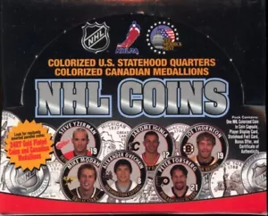 2006 Hockey NHL Coin Collection Box US Statehood Quarter Foil Packs Display MINT - Picture 1 of 1