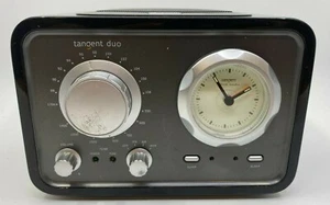 Vintage Style Tangent Duo Clock Radio 11603 Alarm Sleep Snooze NO POWER CABLE - Picture 1 of 8