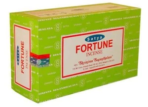 12pk Satya 15g Fortune Incense--apprx 12 sticks per pack - Picture 1 of 1