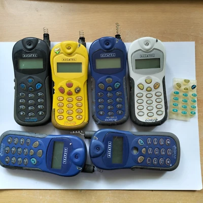 JON LOT 6 Alcatel One Touch Easy DB   Retro  BRICK PROP PHONE UNTESTED FOR PARTS - Image 1 of 4