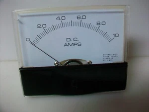 0 - 10  A. Dc.   Panel METER  NEW   4" X 3 1/2" - Picture 1 of 3