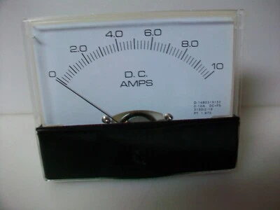 0 - 10 A. Dc.   Panel MEDIDOR NUEVO 4" X 3 1/2" Foto 1 de 3