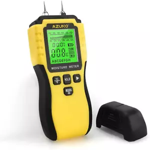 AZUNO Digital Wood Moisture Meter Pin-Type Water Leak Detector with 8 Modes - Picture 1 of 11
