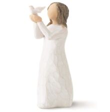 Willow Tree Figurine "Soar" 2012- Young Girl Releasing a Dove (Box Not Included)