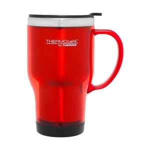 Genuine! THERMOS THERMOcafe Double Wall 470 ml S/S Inner Travel Mug Tumbler Red! - Bild 1 von 4