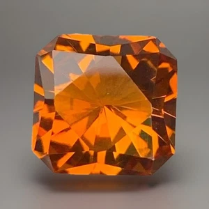 Exceptional 10mm Ascher Cut Citrine – 4.2 Carats of Brazilian Loose Gemstone - Picture 1 of 11