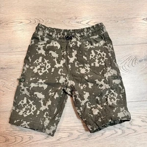 Eddie Bauer Kids Camo Cargo Shorts Casual Playwear Pockets Size 5 Olive Green - Picture 1 of 4