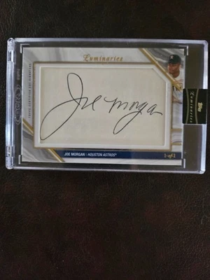 Topps Luminaries Cut Signature 2022 Joe Morgan True 1/1 Foto 1 de 2