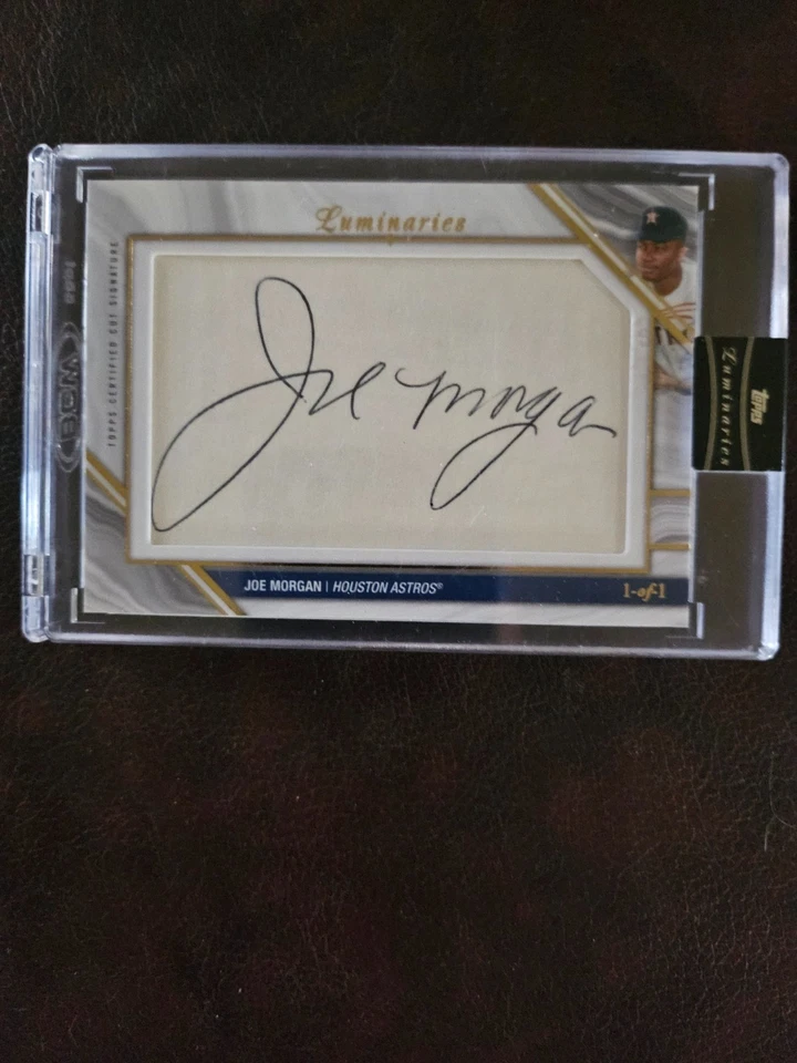 2022 Topps Luminaries Cut Signature Joe Morgan True 1/1 - Image 1 of 2
