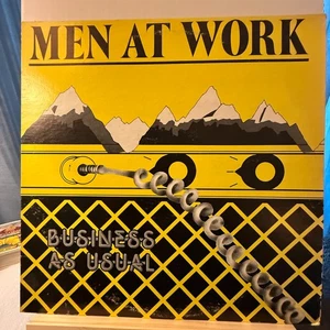 MEN AT WORK - BUSINESS AS USUAL - 1982 -  COLUMBIA LP ALBUM FC  37978 / AL 37978 - Picture 1 of 7
