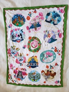 ANTHROPOLOGIE Emily Maude 12 Tage Weihnachten Baumwolle Küche Geschirrtuch EUC - Bild 1 von 2