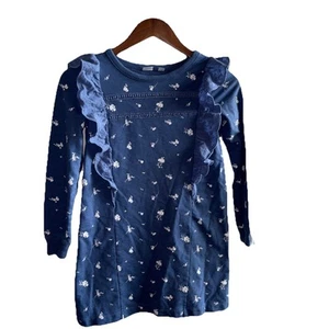 Girls Gap Kids Blue Ruffles Dress Large - Picture 1 of 11