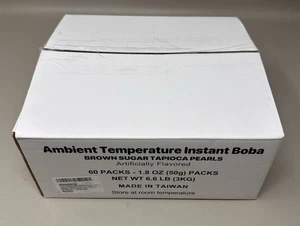 Yulu Instant Boba Braun Zucker Tapioka Perlen Milchtee Bubble Tea Set, 60 Päckchen - Bild 1 von 8