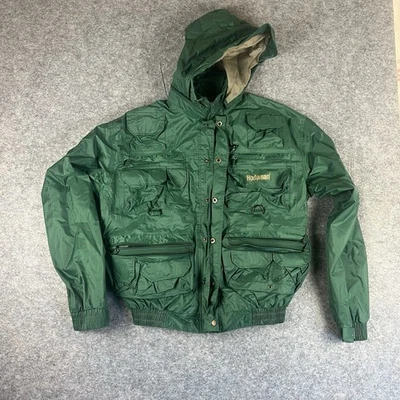 Hodgman Lakestream Jacket Men's M Hooded Wading Fishing Green Hunting Waterproof - Image 1 of 4