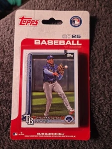 TB Rays 2025 Topps Series 1 Baseball Team Set Sealed Blister Pack of 17 - Picture 1 of 2