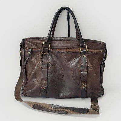 Bolso Mensajero Dooney & Bourke Marcus Cuero Marrón Hecho en Italia De Colección 16x12x4 Foto 1 de 4