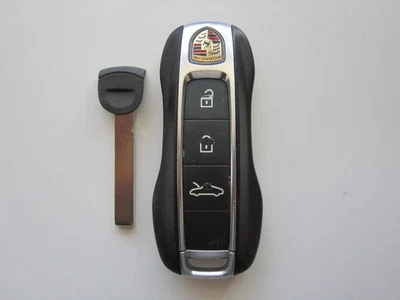 USED OEM PORSCHE 911 SMART KEY FOB TRANSMITTER ALARM IYZPK3 /Worn - Image 1 of 4