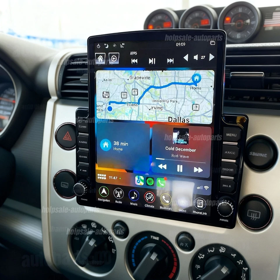 Carplay Android 13 de 9,7" para Toyota Fj Cruiser 2007 2008-2013 estéreo de coche GPS Wifi Foto 1 de 4