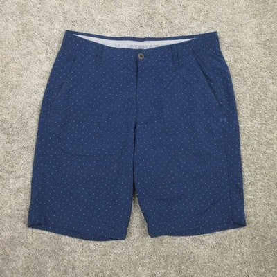 Pantalones Cortos Under Armour Para Hombre 34 Azul Geométrico Manchado HeatGear MatchPlay Golf 10" Foto 1 de 4