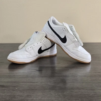 Nike SB Dunk Low CD2563 Cuero Blanco Goma Talla 12 Sin Cordones Skateboarding Foto 1 de 4