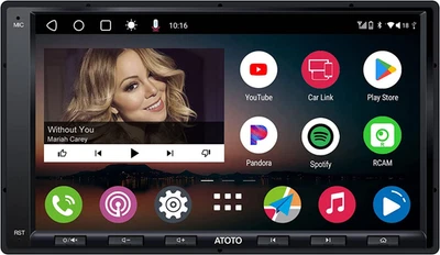 A6PF 7" Autoradio 2 DIN Android, DAB+ Radio, Wireless Carplay E Senza Fili Andro - Immagine 1 di 4