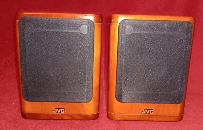 Par de altavoces de estantería de madera de cerezo JVC SP-UX2000RGD de colección probados leer Foto 1 de 4