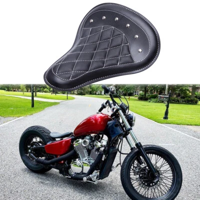 Motorcycle 13" Large Solo Seats Spring Cushion For Honda Shadow 500 700 800 1100 - Image 1 of 4