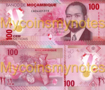 MOZAMBIQUE 100 Meticais, 2024, New Serie, Polymer, UNC - Image 1 of 3