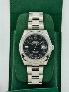 2025 CPO Rolex Datejust II 40mm 116300 Oystersteel Slate Black Dial - Picture 1 of 9