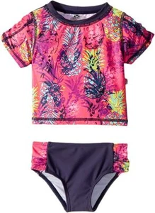 Appaman Neon Pineapple Rashguard Swim Set Girls Size 5 L18041 - Picture 1 of 2