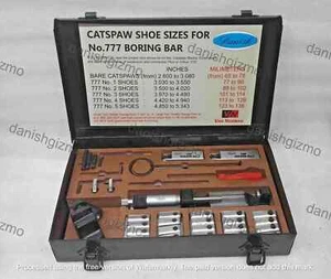 Van Norman VINTAGE Boring Tool kit 777 2.600" TO 5.300" LONG SHOES METAL BOX - Foto 1 di 4
