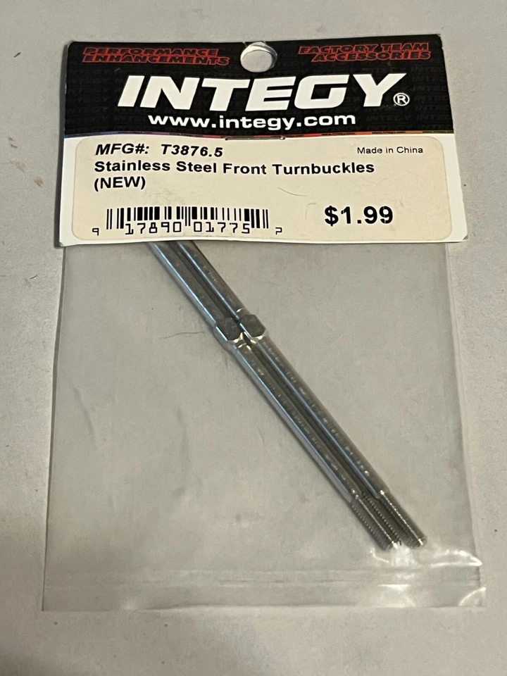 Integy Traxxas Emaxx and Tmaxx Monster Trucks Stainless Steel Front Turnbuckles - Image 1 of 1