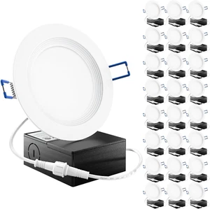 Sunco 24 Pack 4 Inch Ultra Thin LED Recessed Ceiling Light Slim, 5000K Daylight, - Picture 1 of 12