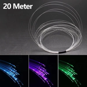 0,5mm Lichtwellenleiter Lichtleiter Glasfaserkabel Lichtfaser 20 Meter Länge DIY - Picture 1 of 5