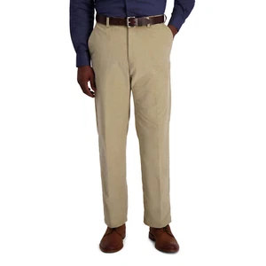 Haggar Men's Stretch Corduroy Pant Classic Fit | Khaki, 34 X 32 - Picture 1 of 5