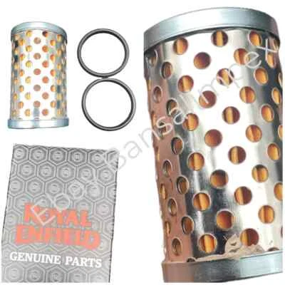 Filtro olio originale Royal Enfield con O ring 888414 1 pezzo Classic 500 CC - Immagine 1 di 3
